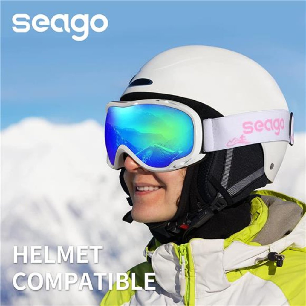 Seago Otg Ski Goggles For Adult Youth100 Uv400 Protection AntiFog Helmet Comp